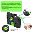 thumbnail image 2 of GREENCYCLE 2PK Compatible for Brother P-touch TZe-D31 TZ-D31 12mm 0.47'' Black on Fluorescent Green Laminated Label Tapes, 2 of 7