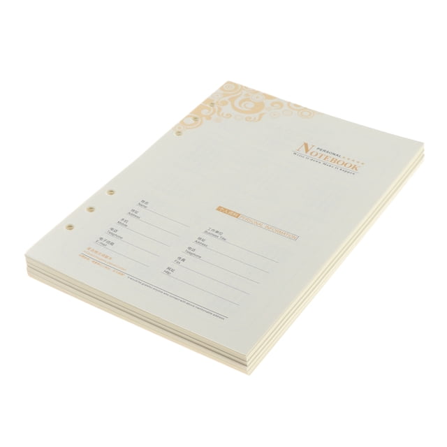 Papel De Recambio Sunnimix Para Agenda/carpeta De Anillas A5 Papel de encuadernación de hojas sueltas