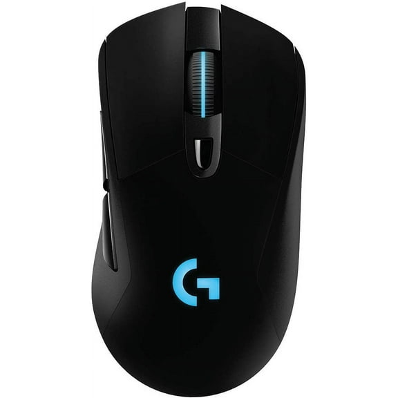 Logitech G703 Lightspeed Wireless Gaming Mouse W/Hero 25K Sensor, PowerPlay Compatible, Lightsync RGB, Lightweight 95G 10G Optional, 100-25, 600 DPI, Rubber Side Grips - Black