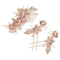 thumbnail image 3 of Here's a polished and professional product description based on the title you provided:\n\n \n\n**3pcs Bridal Hair Comb Flower Hair Accessories for, 3 of 3