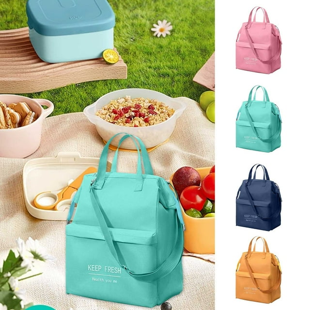 Xihbxyly Bolsa Térmica para Almuerzo, Gran Capacidad, Diseño Multicompartimento, Correa de Hombro Portátil, Tela Oxford Premium, Colores de Moda, Bolsa Térmica para Almuerzo, Bolsa de Picnic, Tamaño
