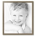 thumbnail image 2 of ArtToFrames 30" x 33" Aged White Gold Picture Frame, 30x33 inch Silver Wood Poster Frame (WOM-2036),  Pack, 2 of 7