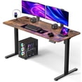 thumbnail image 2 of Gylador Electric Standing Desk, 55''x24'' Height Adjustable Desk with Memory Preset, Stand up Desk with Electric Lift, Electric Desk for Home, Computer Desk, Office Desk, 2 Boards, Brown, 2 of 9