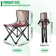 thumbnail image 3 of BZSMCE Camping Chairs Modern Pomegranate Bliss Pattern Folding chair, 3 of 8