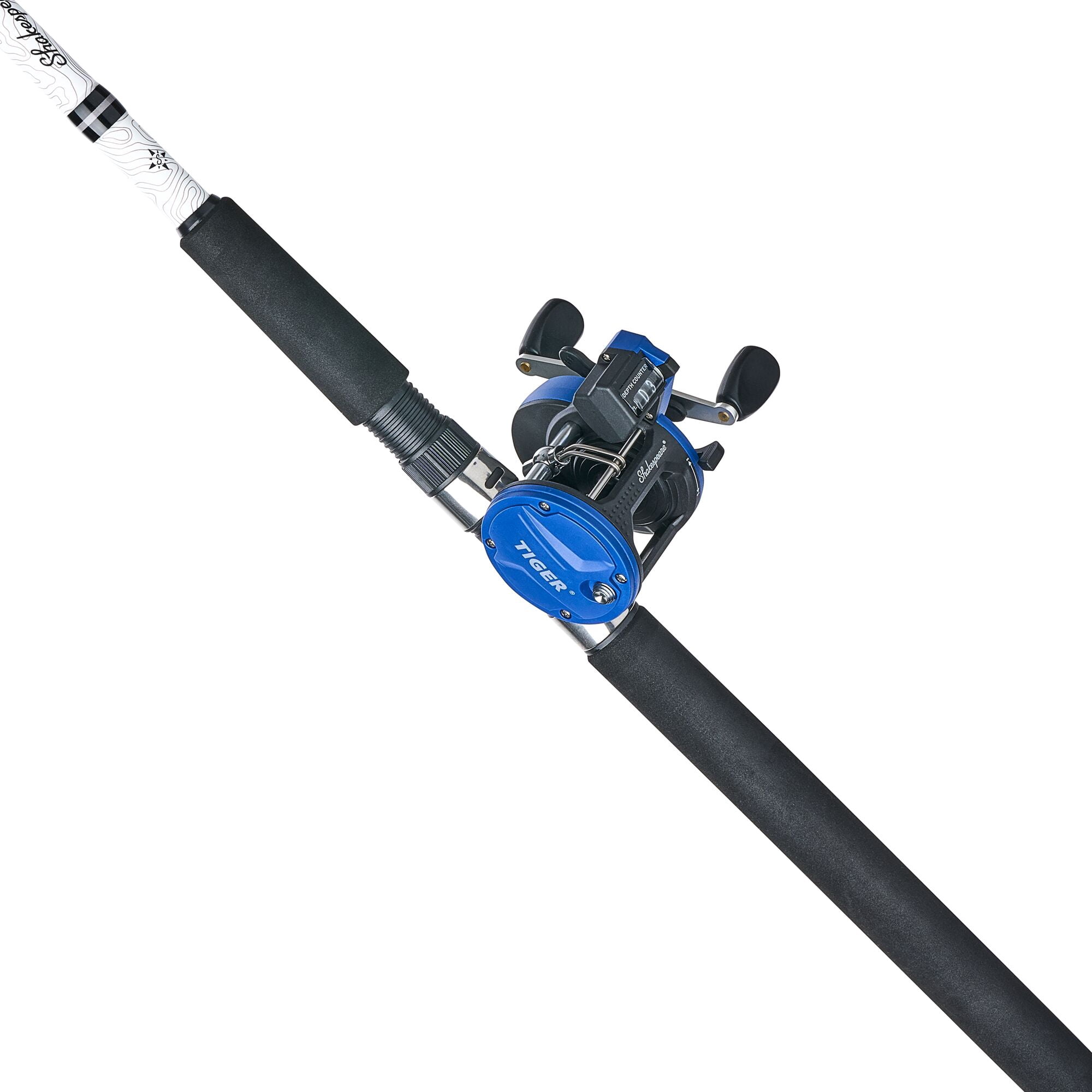 Shakespeare Tiger Conventional Combo, 7' 1-pc Medium Heavy Fishing Rod, 15-Size Reel