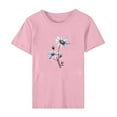 thumbnail image 5 of Patlollav Women Tshirts Under $10,Short Sleeve T-Shirt for Women Summer Fashion Print Pattern Round Neck Top/Shirt, 5 of 6