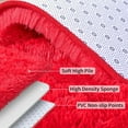 thumbnail image 7 of TWINNIS Shag Area Rug,8'x10'Soft Fluffy Area Rugs for Living Room Bedroom Kids Room Decor Carpet,Red, 7 of 7