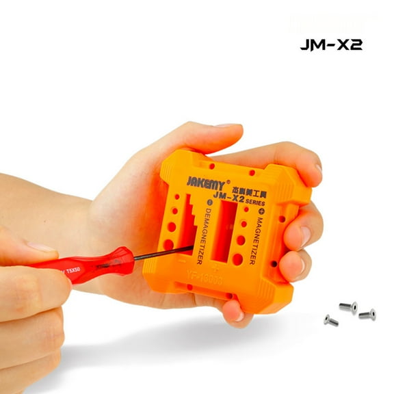 Screwdriver Magnetizer under $5! CQCYD Magnetizer Demagnetizer Tool for Screwdrivers, JM-X2 Magnetic Tip Charger, Screwdriver Bit Magnetizer and Demagnetizer, No Battery Required Tool Accessory
