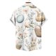 thumbnail image 5 of Blusa y camisa de manga corta con cuello vuelto para hombre, blusa informal de moda con cuello vuelto, blusa estampada de manga corta con botones, blusa de poliéster para hombre, 5 of 5