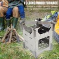 thumbnail image 1 of Estufa de madera plegable de acero inoxidable para acampar al aire libre Estufa de picnic portátil Ndcxsfigh  Nuevos Originales, 1 of 8
