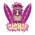 thumbnail image 3 of Ambesonne Tiki Bar Duvet Cover Set, Aloha Surfboards, Twin, Pale Yellow Hot Pink, 3 of 3
