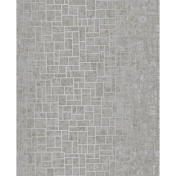 Decorline Etude Silver Geometric Wallpaper