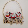 thumbnail image 1 of 1 Uds. Colgante creativo de Navidad adornos colgantes de madera decoración de bienvenida de Navidad Año Nuevo adornos colgantes de árbol de Navidad accesorios de regalo xuanjing  unisex, 1 of 2