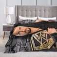 thumbnail image 5 of Roman Reigns Blanket, Super Soft Throw Blanket, Cozy Flannel Blankets For Boys Girls, Warm Blankets For Couch Sofa Bed, 50"X40", 5 of 9