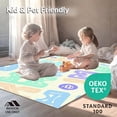 thumbnail image 4 of ODIKA 8'x10' Machine Washable Non-Slip Area Rug, Educational Letter and Number Puzzle with Cheerful Pastel Palette High Traffic Rug, Blue, 687474, 4 of 5