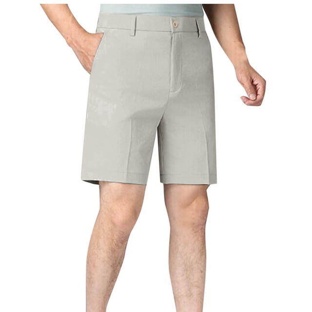 cfhntfmh Men's Casual Shorts Lightweight Golf Shorts for Men Stretch with Pockets High Rise Breathable Work Shorts