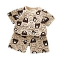 thumbnail image 1 of TBWNWG Girls Outfits Set for Summer - Short Sleeved T-Shirt with Matching Shorts Two Piece,Sizes 4-5 Years, 1 of 3