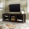 thumbnail image 3 of Woven Paths Open Storage TV Stand for TVs Up To 80", Espresso Tv Stand Living Room Furniture  Modern Tv Stand Table Tv My Lux Decor Round, 3 of 11