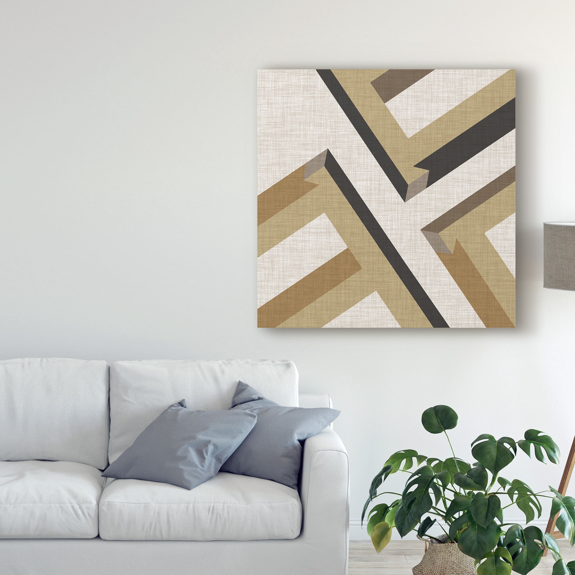 Trademark Fine Art 'Geometric Perspective VIII' Canvas Art by June Erica Vess