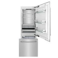 thumbnail image 3 of ZLINE 30" 16.1 cu. ft. Built-In 2-Door Bottom Freezer Refrigerator with Internal Water and Ice Dispenser in Stainless Steel, 3 of 5
