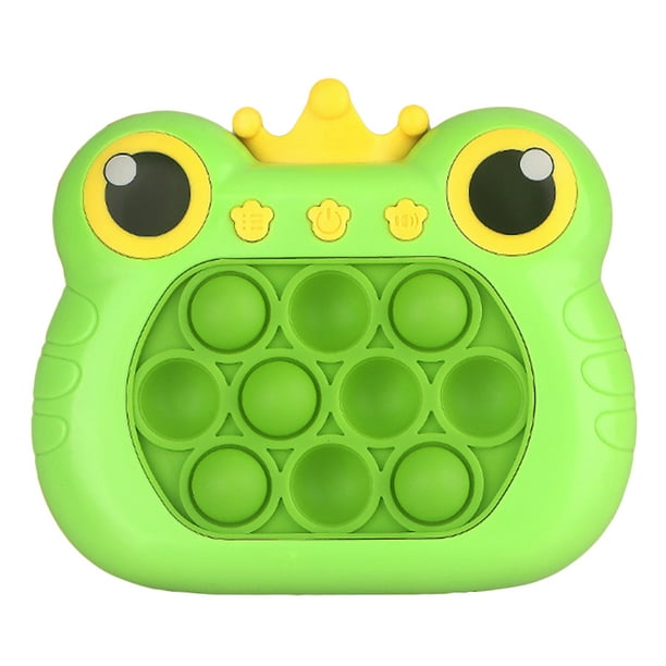 Peggybuy Console de jeu à poussée rapide en forme de grenouille 4 modes de  jeu avec lumière sonore pour bébé tout-petit 