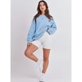 thumbnail image 3 of Sweat-shirt à Manches Longues pour Femmes Casual Col Rond Pull à Capuche Polaire, 3 of 6