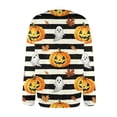 thumbnail image 5 of Halloween Cardigan Sweaters for Women Cute Halloween Pumpkin Womens Sweaters Cardigan Open Knit Utton Down Cropped Long Sleeve Fall Winter Trendy Plus Size Tunic Sweater Orange L, 5 of 7