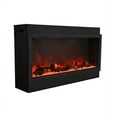 thumbnail image 5 of Smart 30″ Extra Slim Indoor or Outdoor Electric Built-In only Electric Fireplace with black steel surround, 5 of 6