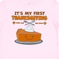 thumbnail image 4 of Inktastic It's My 1st Thanksgiving with Cute Smiling Pumpkin Pie Boys or Girls Baby T-Shirt, 4 of 5