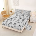 thumbnail image 2 of Erosebridal Soccer Full Size Sheets For Kids,Football Games Ball Sport Bed Sheets 4pcs, 2 of 6