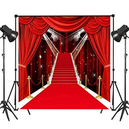 Image of LB Red Carpet Wedding Backdrops for Photography 10x10ft Bridal Shower Backdrop Birthday Photo Background Photo Shoot Customized Vinyl Studio Prop VD442