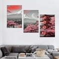 thumbnail image 4 of Awypu Cherry Blossom Wall-Art for Living Room Large Size - Pink Wall Art Bedroom - Japanese Wall Art Mount Fuji Pictures Poster Ready to Hang Size 12''x16''X3 Panels, 4 of 4