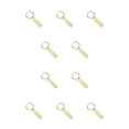 thumbnail image 2 of Ounissouiy Llavero en blanco de acero inoxidable pulido rectángulo portátil llavero ropa bolso llavero grabado regalos decorativos Oro 10piezas, 2 of 6