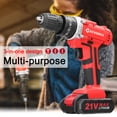 thumbnail image 1 of Outil de Perçage, Modes 2 Vitesses 21v Perceuse 3 Modes 3 Modes 2 Couples Eryue Ajustement Lithium Réglable 25 de 25 Couples Rotation Vitesse Ajustement des Couples Réglable 2 Vitesses, 1 of 5