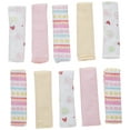thumbnail image 6 of Spasilk Washcloth Wipes Set for Newborns and Infants, Terry Bathtime Essentials, Pack of 10, Pink Stripes, 6 of 6