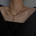 thumbnail image 4 of Collar de rosa vintage para mujer, 1 pieza, conjunto de cadena de boda, collar Sincero Electrónica, 4 of 5