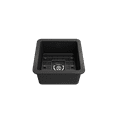 thumbnail image 3 of BOCCHI Sotto Undermount Fireclay 18 in. Single Bowl Kitchen Sink with Protective Bottom Grid and Strainer in Matte Dark Gray, 3 of 6