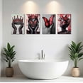 thumbnail image 4 of Aingg 4Pcs African American Canvas Wall Art Black Woman with Butterfly Painting Prints Black Queen Crown Posterspirational Pictures Fashion Girl Bedroom Room Decor, 4 of 6