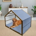 thumbnail image 2 of Floral Pet House, White and Yellow Small Daisy Flowers Spring Garden Theme, Outdoor & Indoor Portable Dog Kennel with Pillow and Cover, 5 Sizes, Pale Yellow Violet Blue, by Ambesonne, 2 of 4