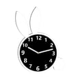 thumbnail image 2 of Reloj de pared creativo con forma de conejo, acrílico, sin tictac, para escritorio, decoración de mesa 20 centímetros, 2 of 9