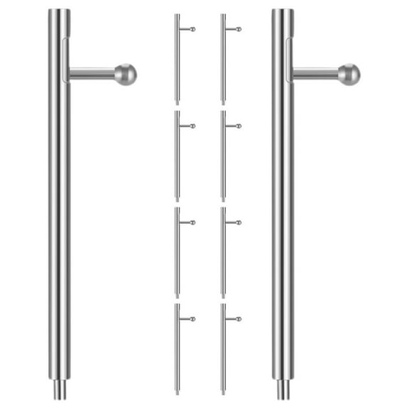 PBPBOX 10Pcs Quick Release Spring Bars For Watch Strap Replacement Stainless Steel Silver Watch Band Parts