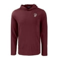 thumbnail image 2 of Men's Cutter & Buck Maroon Mississippi State Bulldogs Coastline Epic Comfort Eco Recycled Long Sleeve Hoodie T-Shirt, 2 of 3
