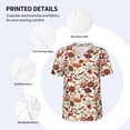 thumbnail image 3 of KLL Cooking Bbq for Men's Baseball Shirts,Short Sleeve Casual Shirts Button Down Shirt for Men Beach Summer Wedding Shirt-3X-Large, 3 of 7