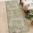 thumbnail image 4 of Hallway Runner Rug 2x6- Long Rug Runner Washable Non-Slip Carpet for Kitchen Entryway Laundry Bedroom, Vintage Accent (Taupe), 4 of 9