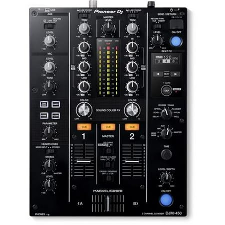 2 Channel Dj Mixer - Pioneer DJM-450 Professional Compact Mixer
