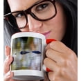 thumbnail image 2 of 3drose, an American Alligator Prowls Open Water at a Bird Rookery., 15oz Two-tone Red Mug, 2 of 6