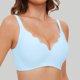thumbnail image 2 of Sujetador sin aros con cuello en V ondulado para mujer - Bralette acolchado con tirantes ajustables - Sin aros - Tallas M-XL, 2 of 4