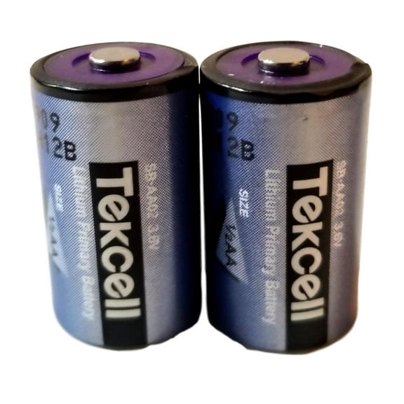 (2) Tekcell SB-AA02 3.6V 1/2AA Lithium Battery Replaces SAFT LS 14250