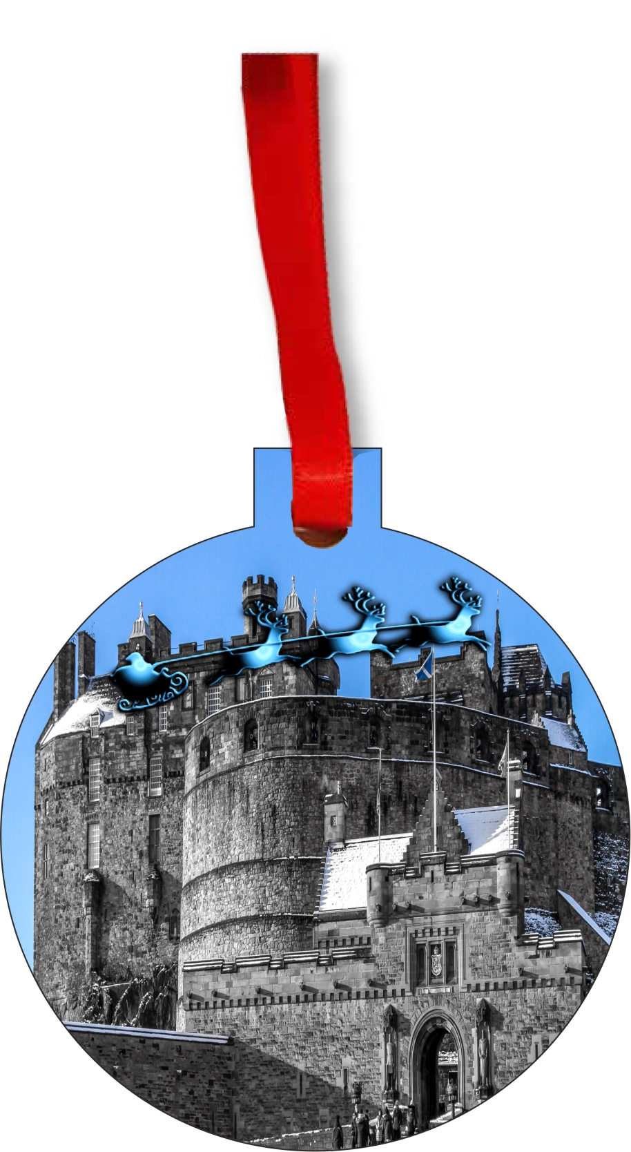 Edinburgh Castle Scotland Tree Ornaments Scottish UK Ornament UK