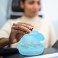 thumbnail image 5 of Easter Glass Candy Dish with Lid Covered Candy Bowl Glass Bunny Jar Candy Servers for Easter Holiday Office Home Kitchen Table Desk (Blue), 5 of 6